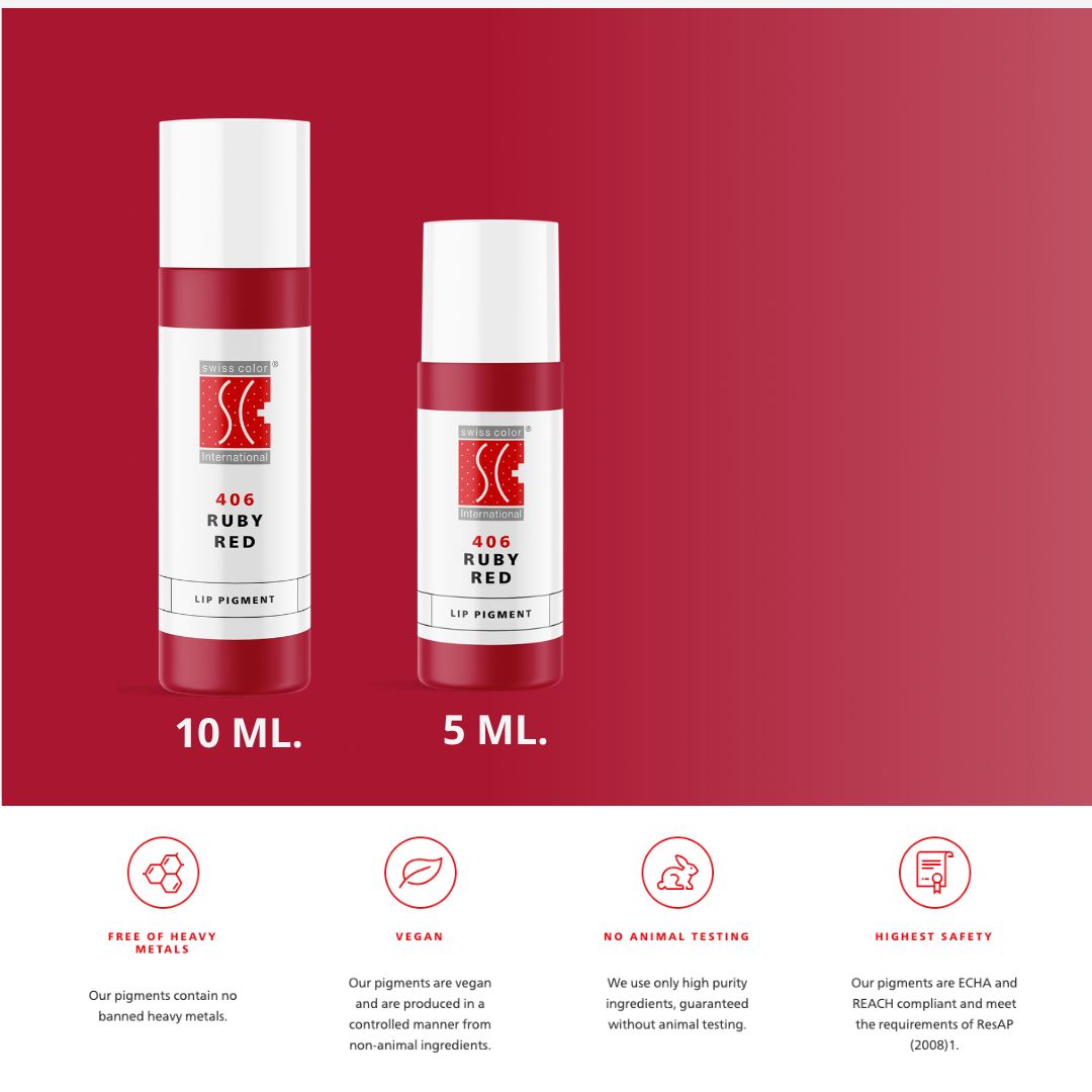 406 RUBY RED - PIGMENTO TRUCCO PERMANENTE - PMU TREND SHOP